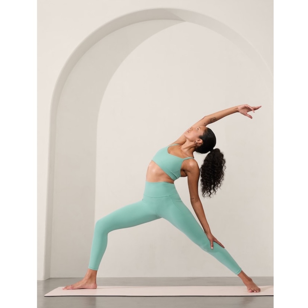 Athleta Mint Green High-Waist Leggings